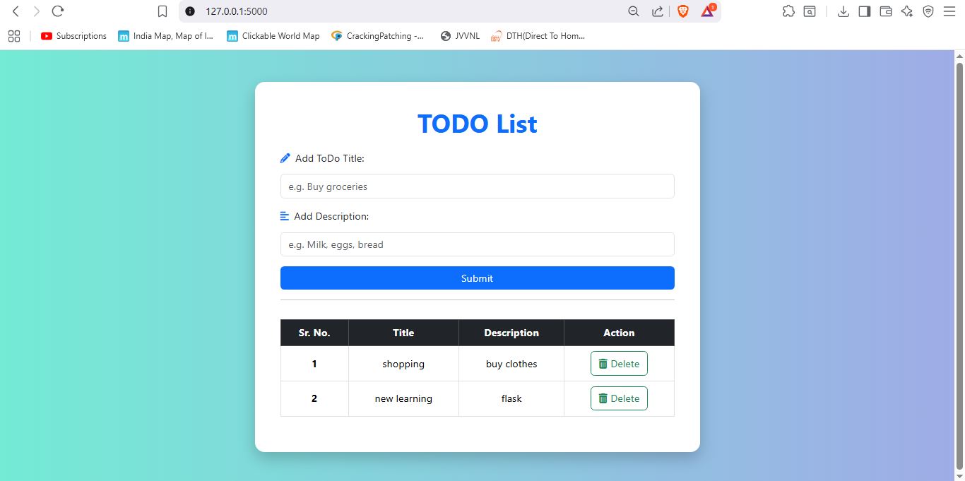 ToDo List Preview